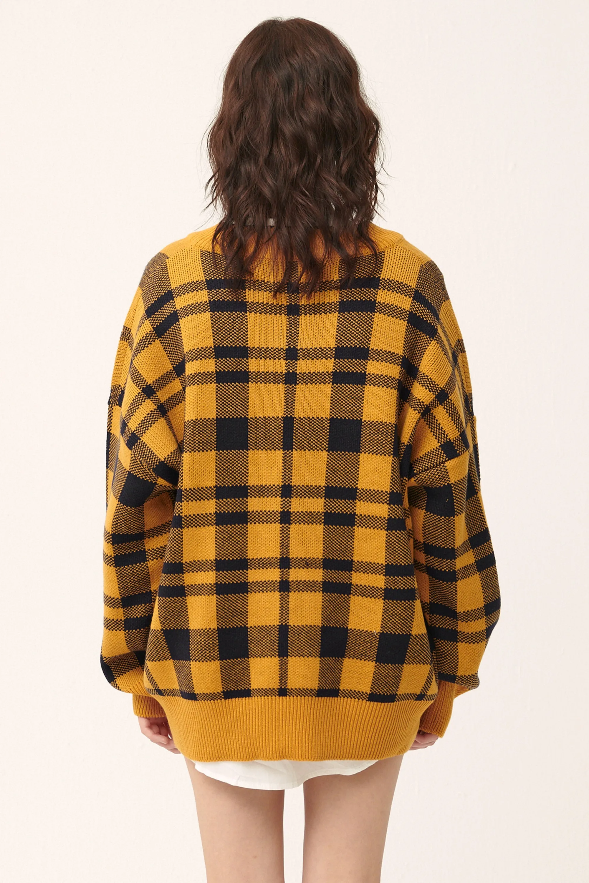 Alexis Oversized Sweater in Plaid