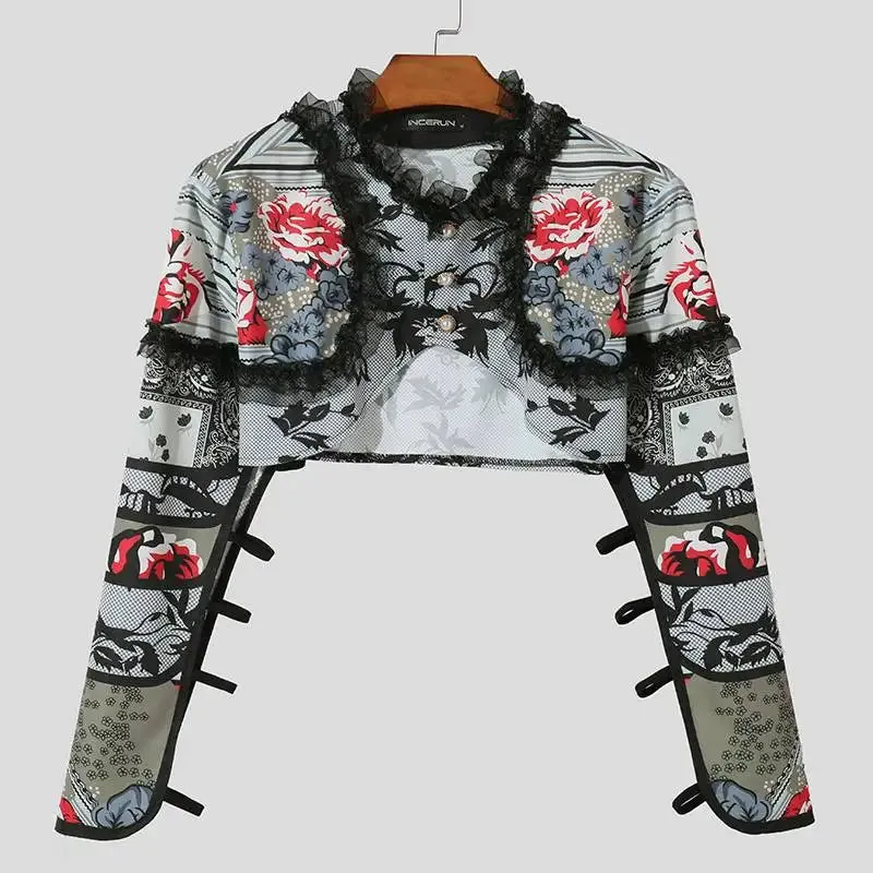 Avant-Garde Floral Embroidered Jacket