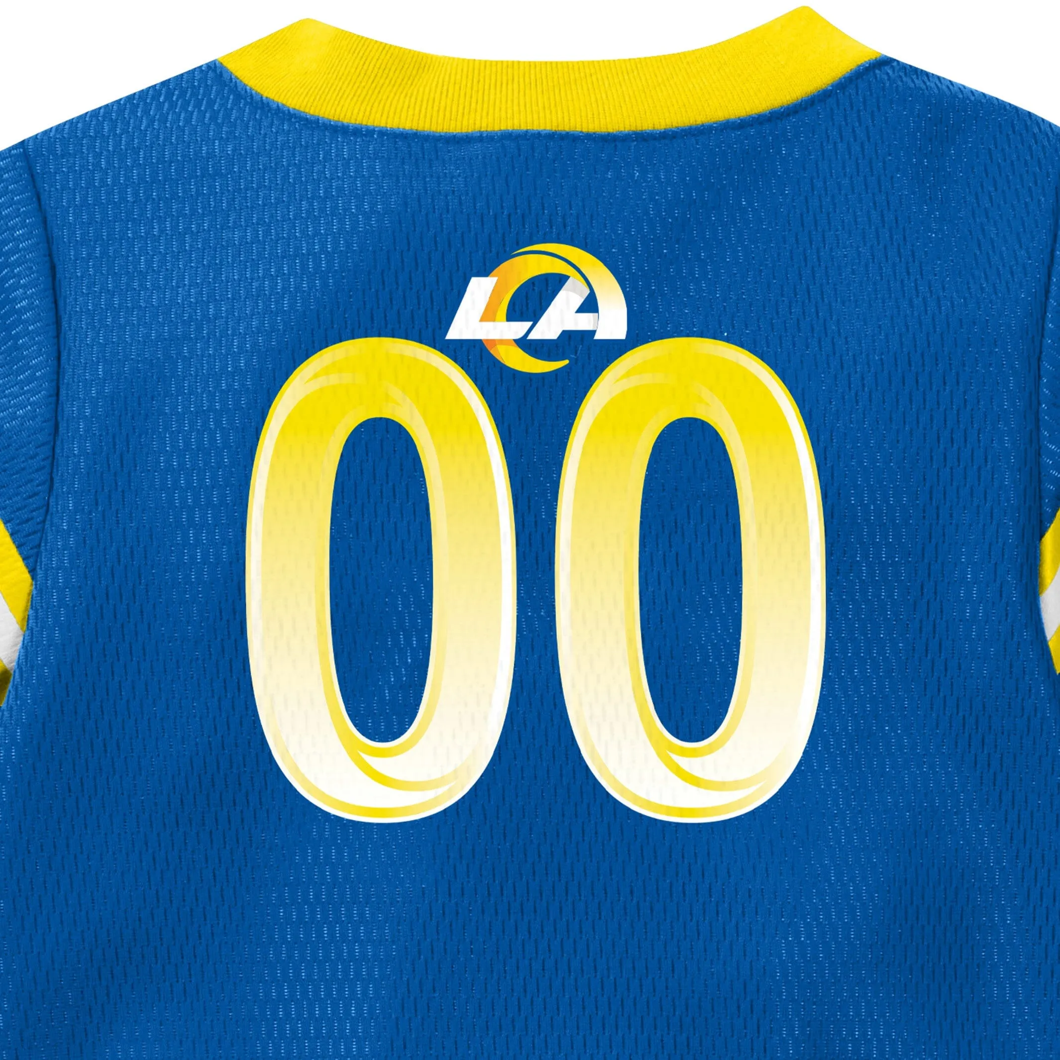 Baby Boys Rams Short Sleeve Jersey Bodysuit