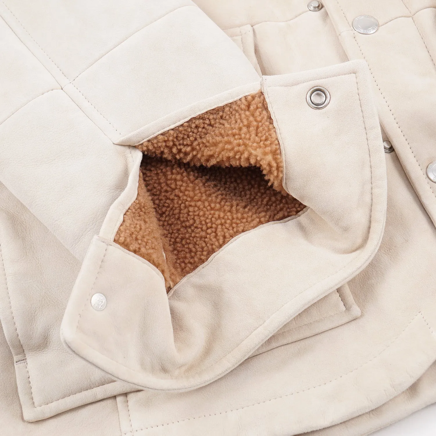 Brunello Cucinelli Shearling Leather Field Jacket