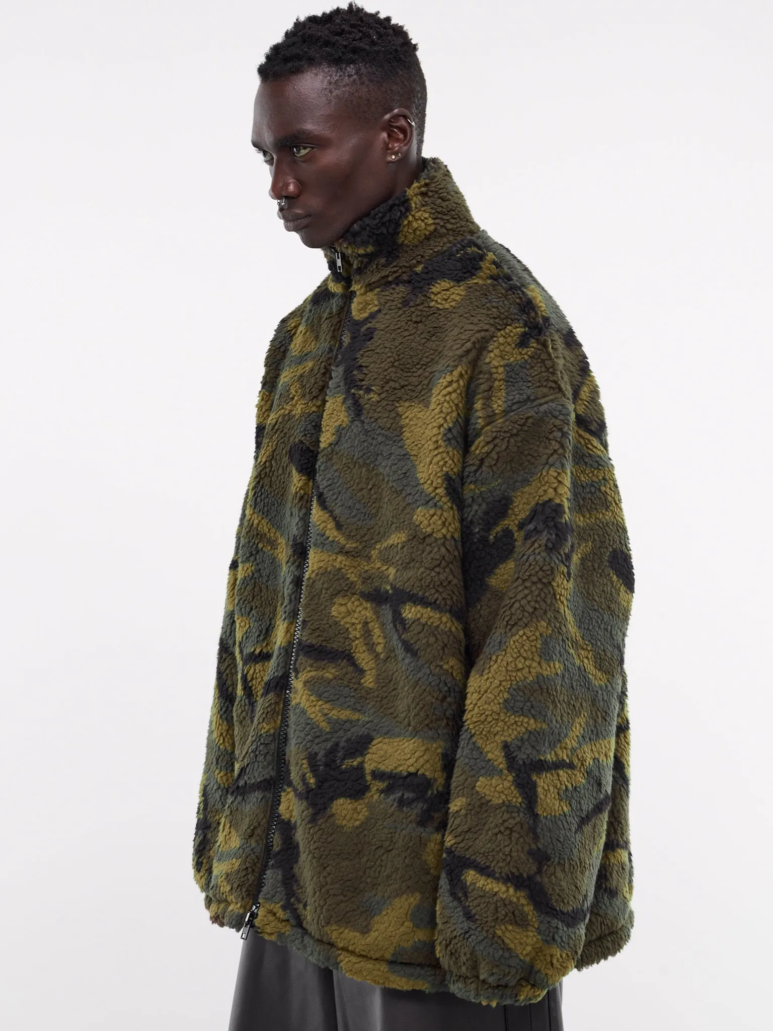 Camo Fleece Jacket (UA65JA930G-GREEN-CAMO)