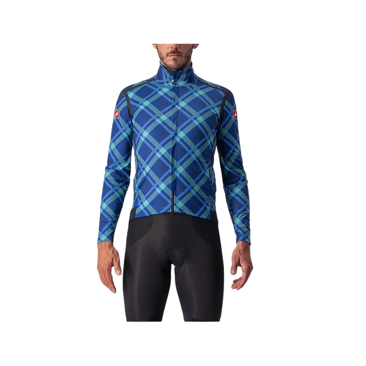 Castelli Perfetto Ros Blue Checkered Jacket