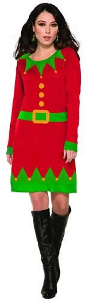 Christmas Elf Sweater Dress