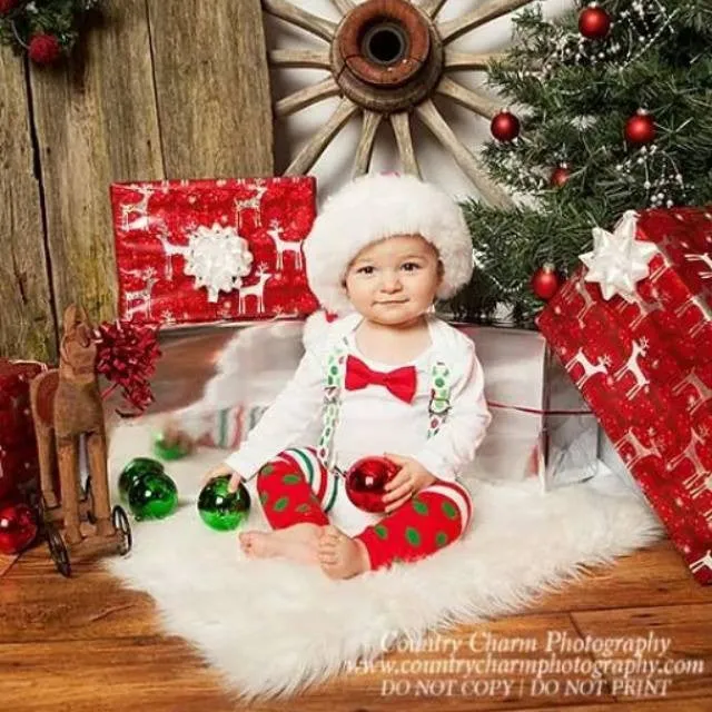 Christmas Red and Green Dot Noah's Boytique Bodysuit Suspenders - Interchangeable Suspenders - Baby Suspenders - Newborn Suspender