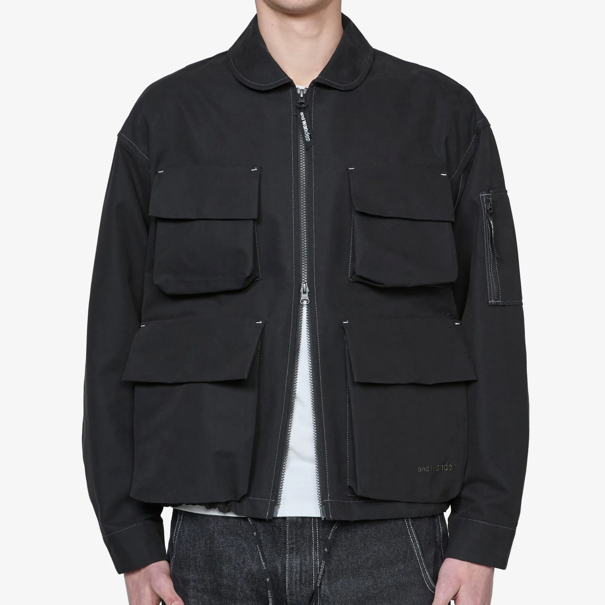 C/PE Twill Field Jacket Black