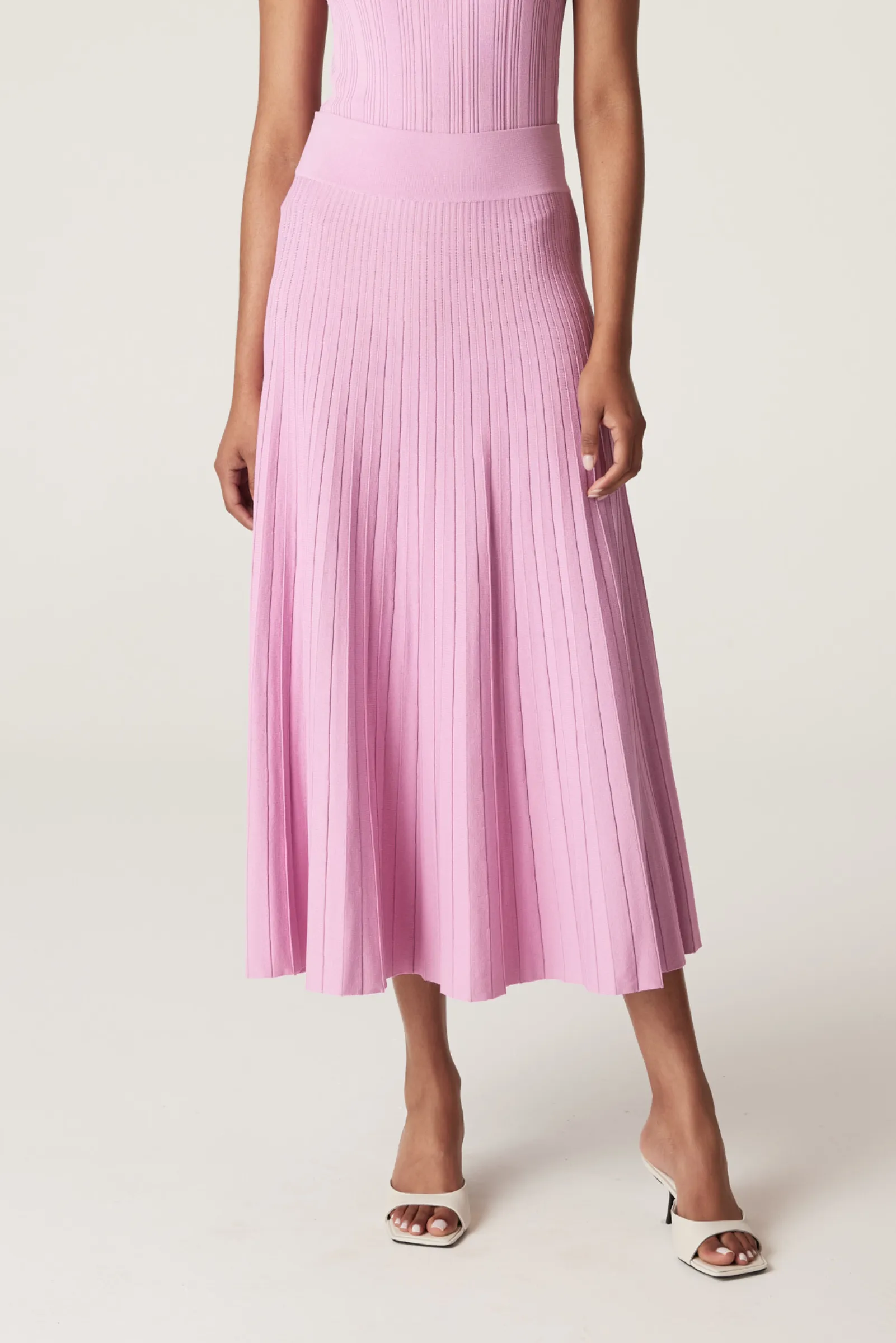 Crepe Pleat Skirt