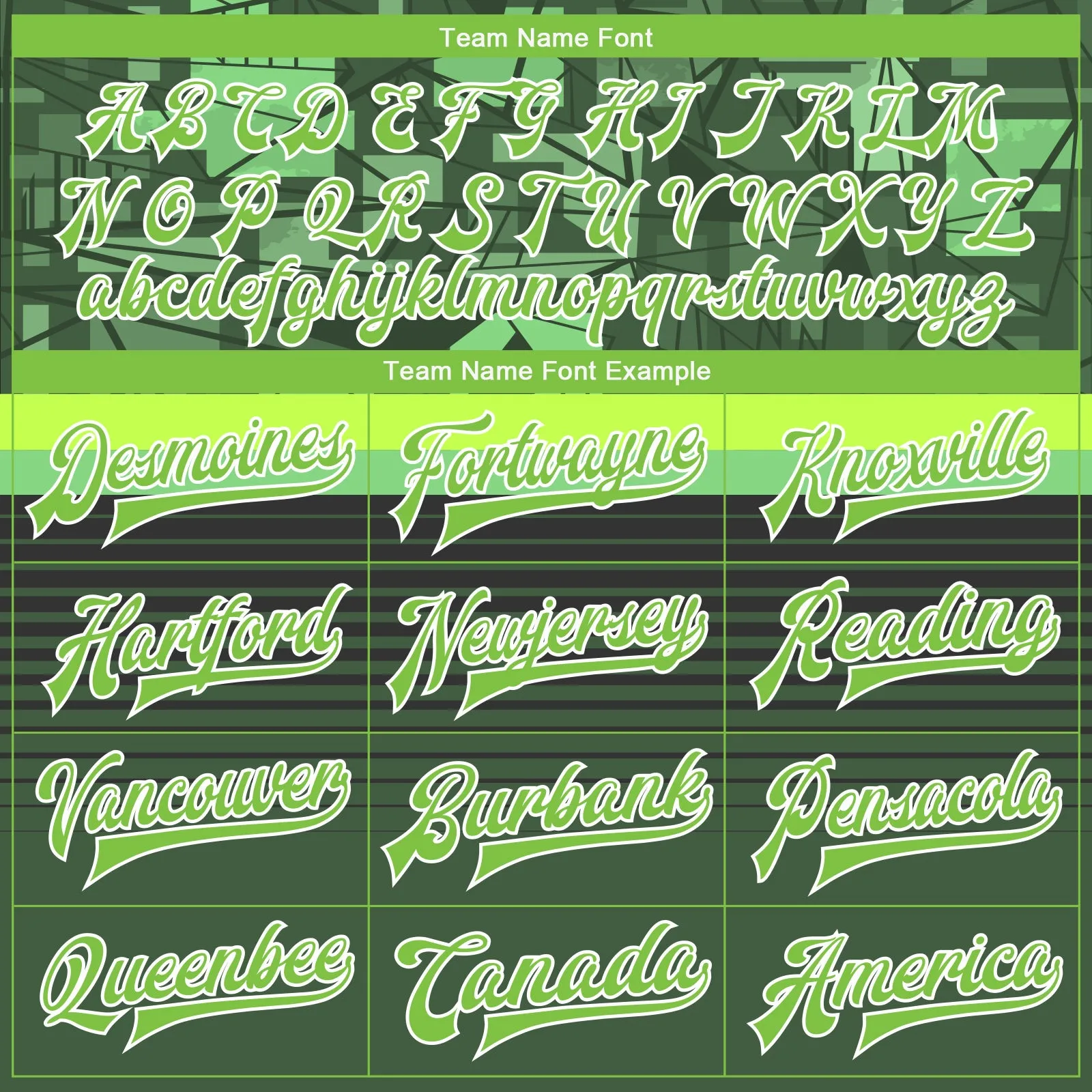 Custom Green Neon Green-White 3D Pattern Design Bomber Full-Snap Varsity Letterman Jacket