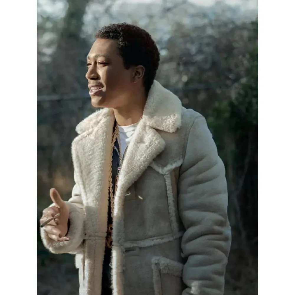 Demetrius Flenory Jr Shearling Leather Jacket