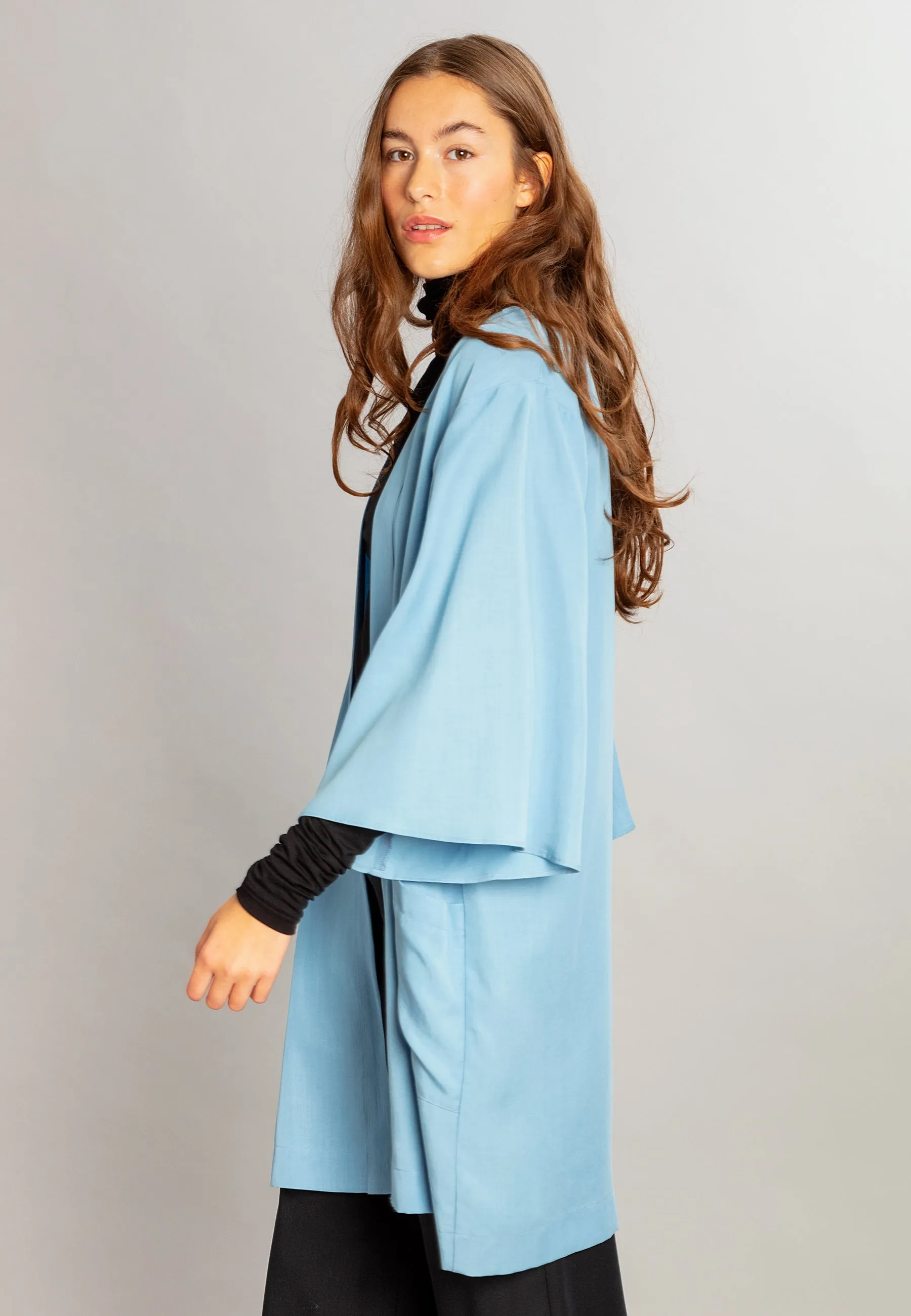 Erika Robe Jacket Light Blue