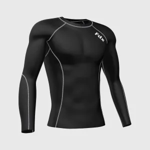 Fdx Blitz Men's & Boy's Grey Base Layer Winter Cycling Top