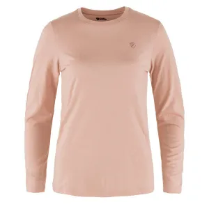 Fjallraven Womens Abisko Wool LS Base Layer T-Shirt Chalk Rose