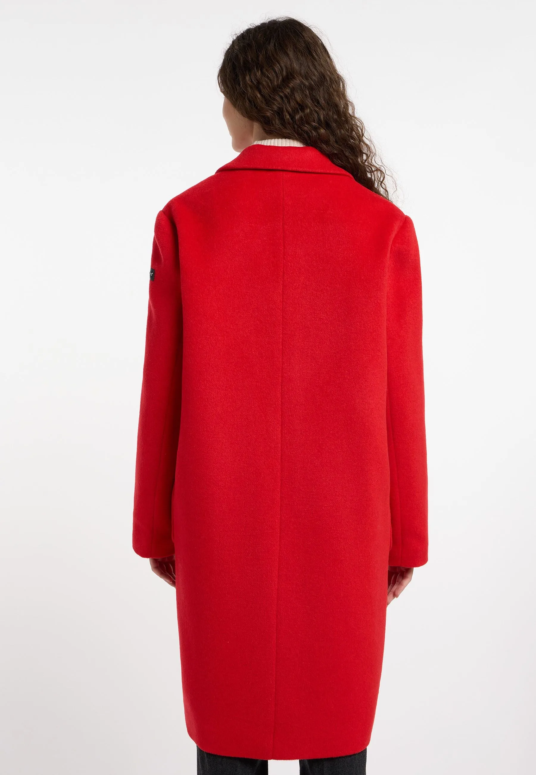 FRIEDA & FREDDIES RED WOOL COAT