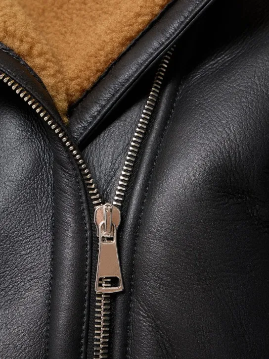 Giuseppe Di Morabito   Shearling biker jacket 