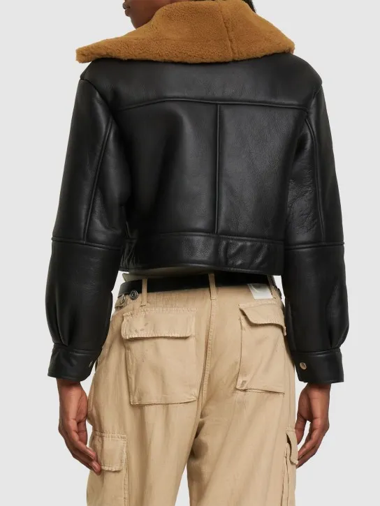 Giuseppe Di Morabito   Shearling biker jacket 