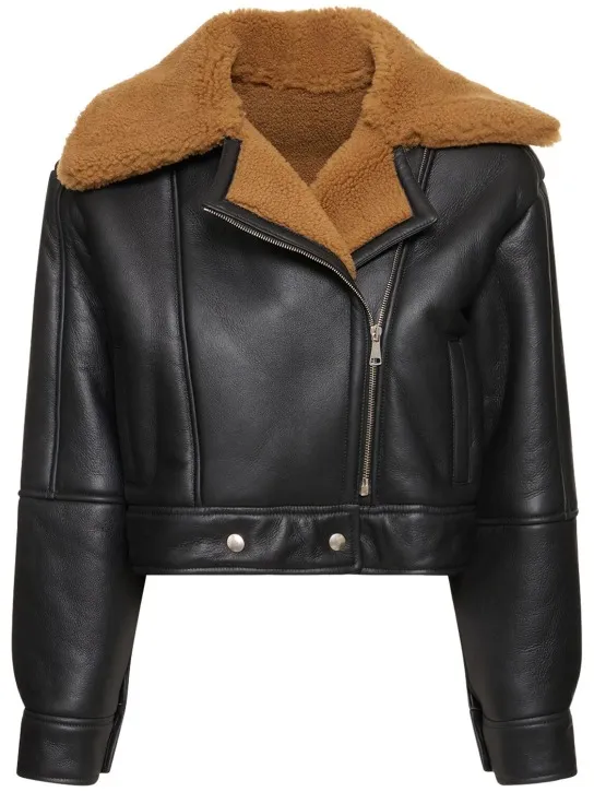 Giuseppe Di Morabito   Shearling biker jacket 