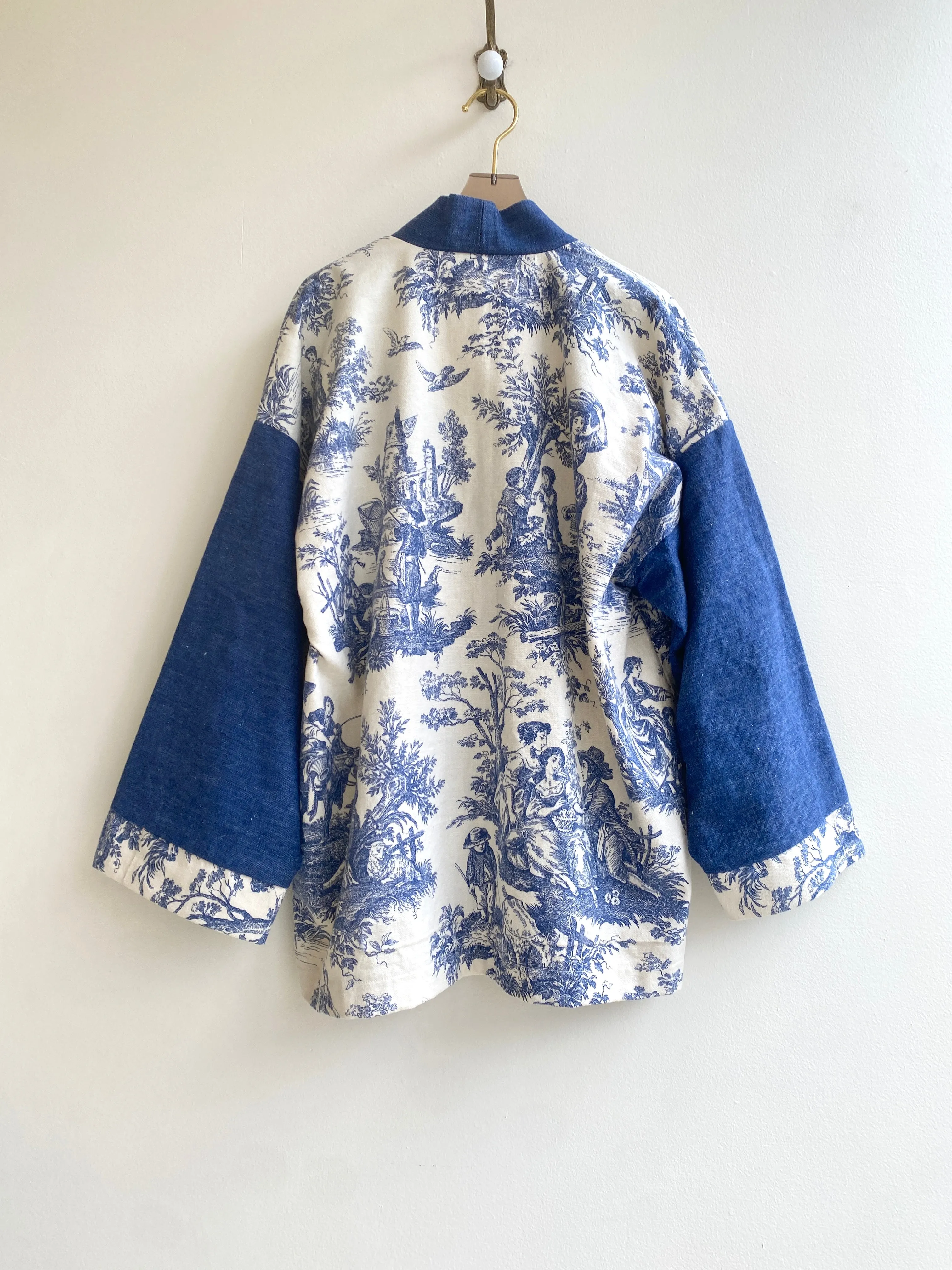 Heritage Denim   Toile Haori Jacket