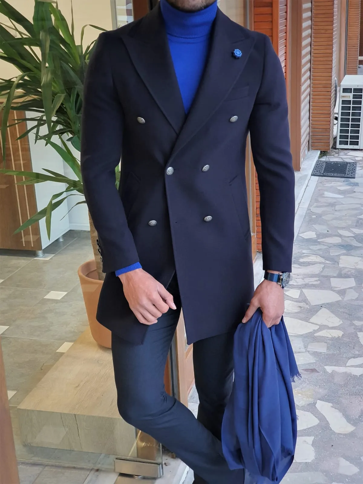 Lexico NavyBlue Coat