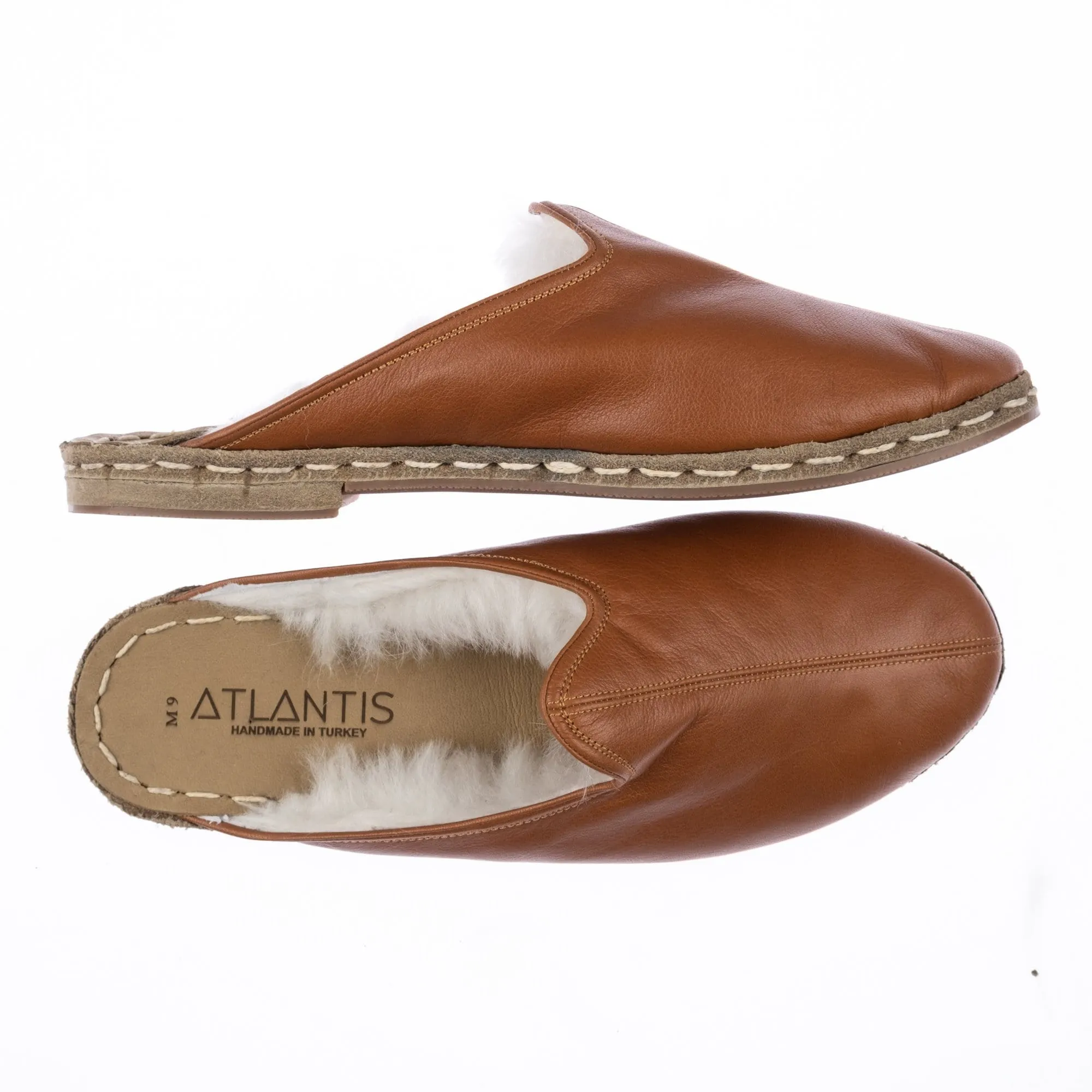 Men's Mocha Shearling Slippers