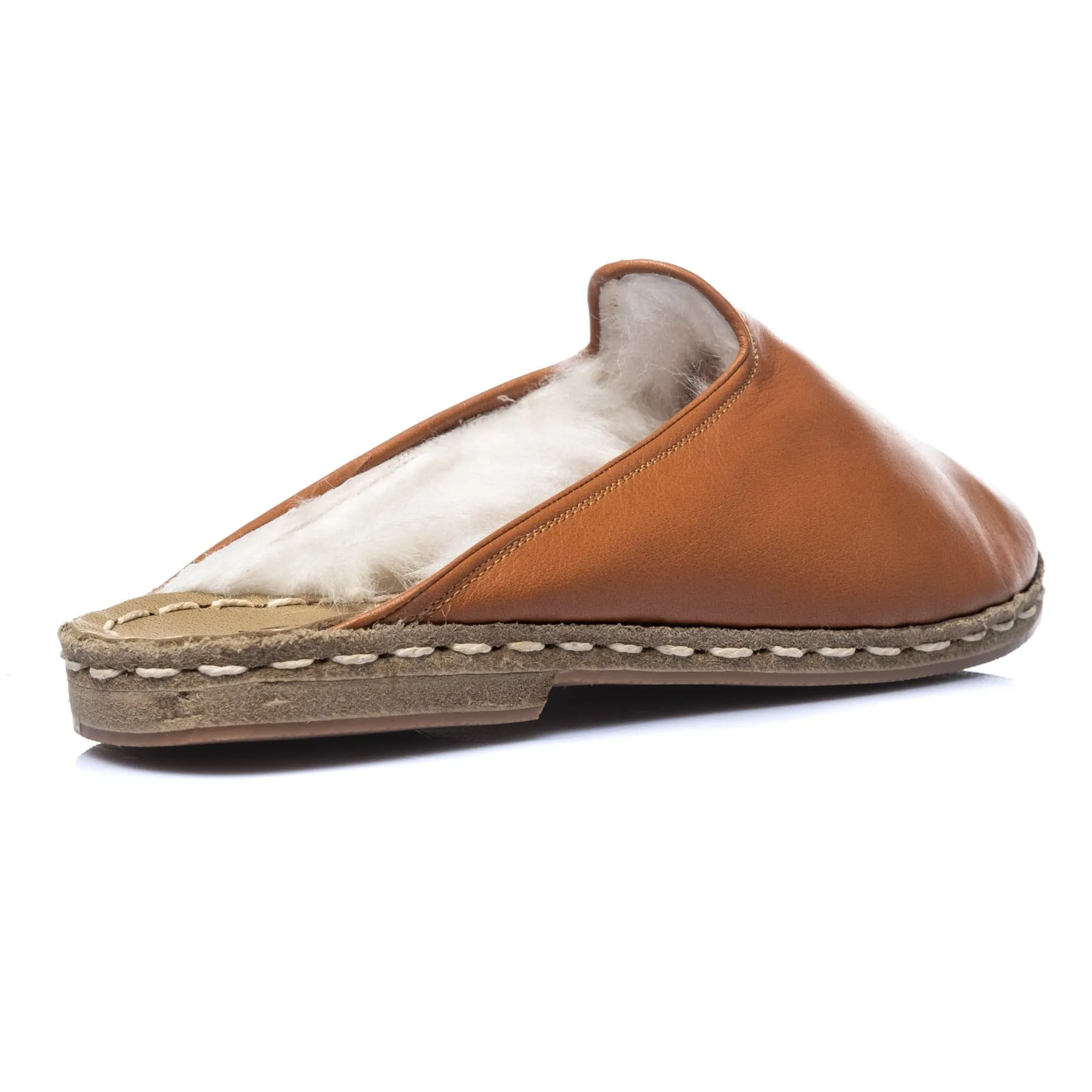 Men's Mocha Shearling Slippers