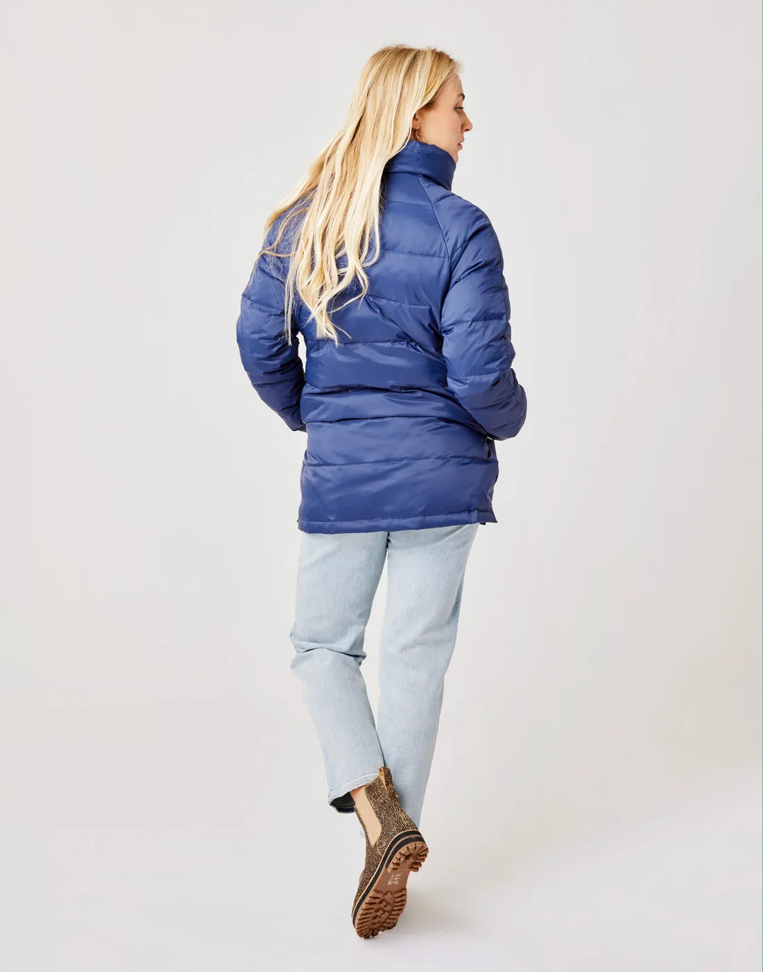 Minxy Down Jacket: Navy - FINAL SALE