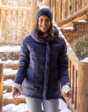 Minxy Down Jacket: Navy - FINAL SALE