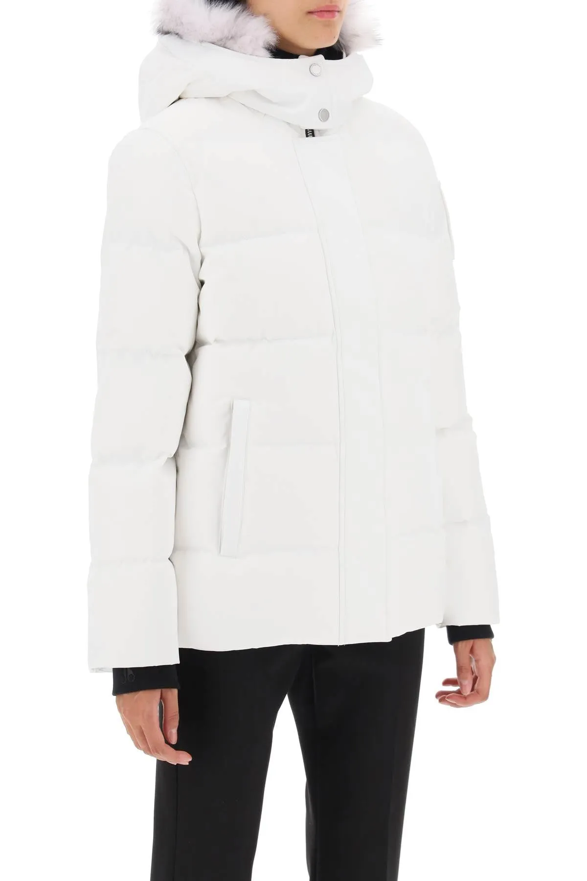 Moose Knuckles 'Cloud 3Q' Hooded Midi Down Jacket