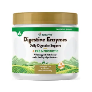 NaturVet Digestive Enzymes Plus Probiotics 228g