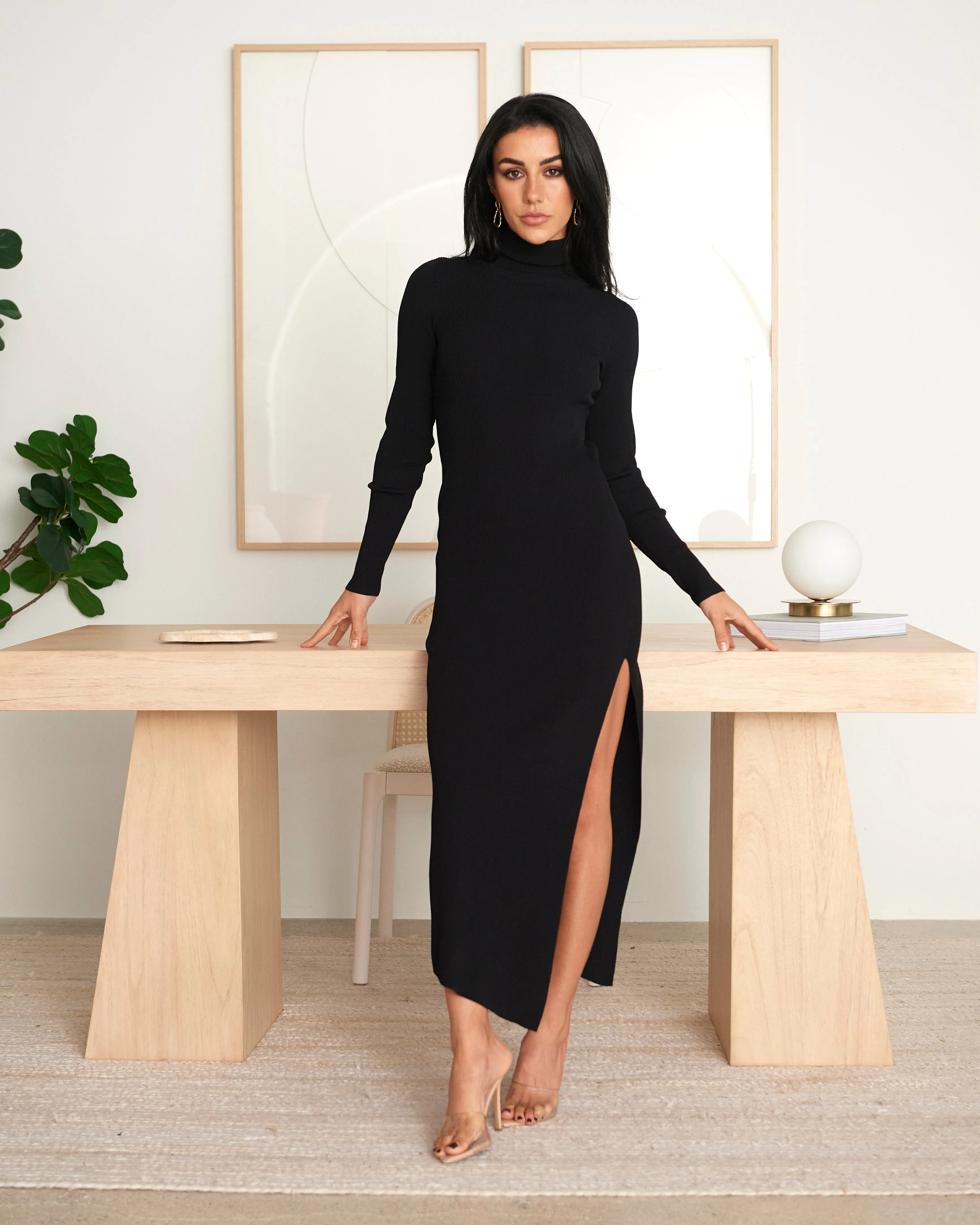 Nicole Midi Knit Dress