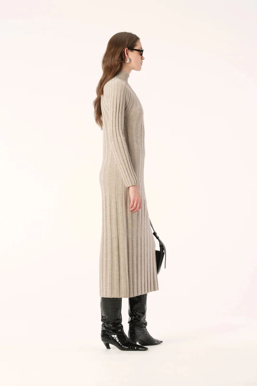 OKANI KNIT DRESS | Sand Marle