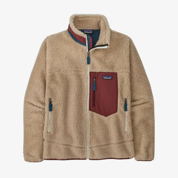 Patagonia Classic Retro X Jacket - Dark Natural / Sequoia Red