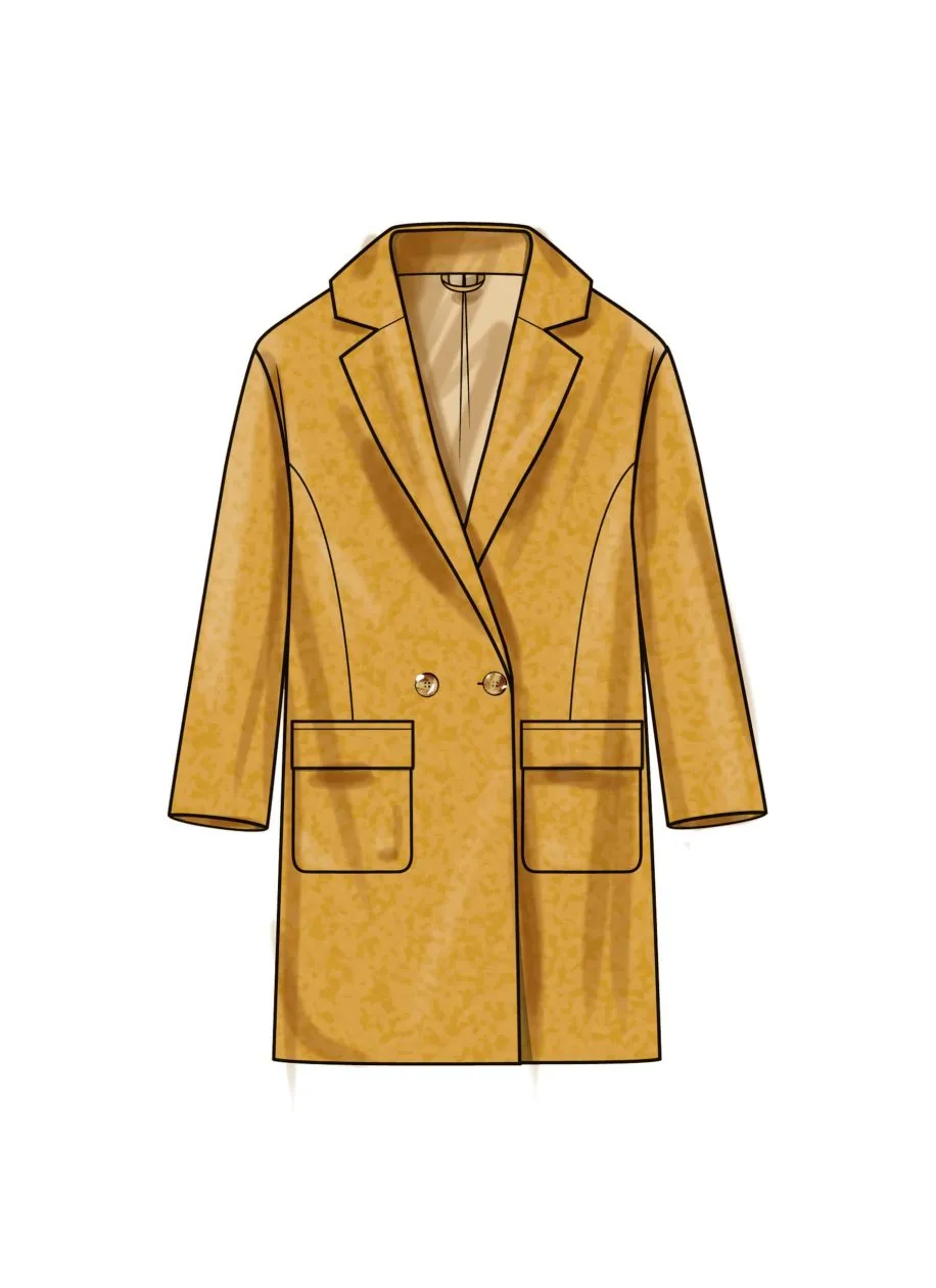 Pattern - Simplicity - S9854 - Misses’ Lined Coat for American Sewing Guild