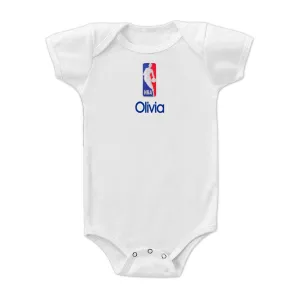 Personalized NBA Logoman Bodysuit