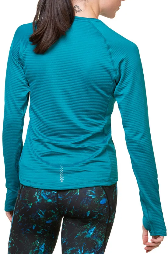 Ronhill Tech Winter Long Sleeve Womens Running Top - Blue