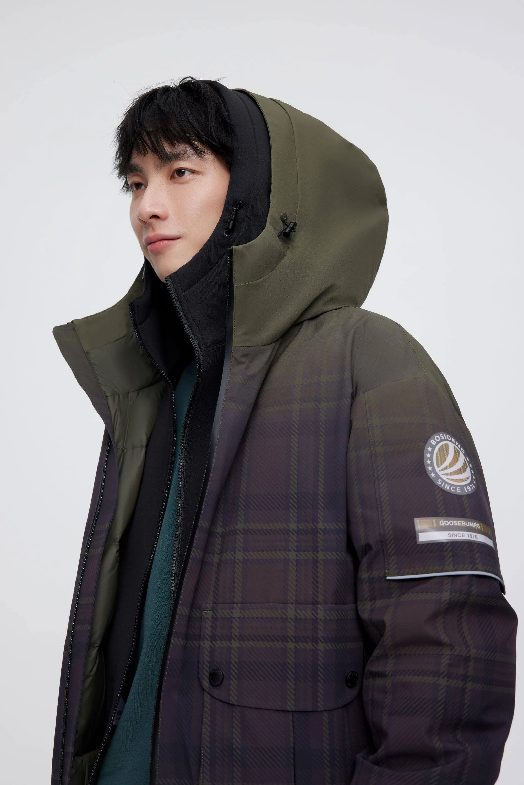 Short Goose Down Jacket With Hood