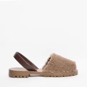 Teddy Shearling Goya Slide