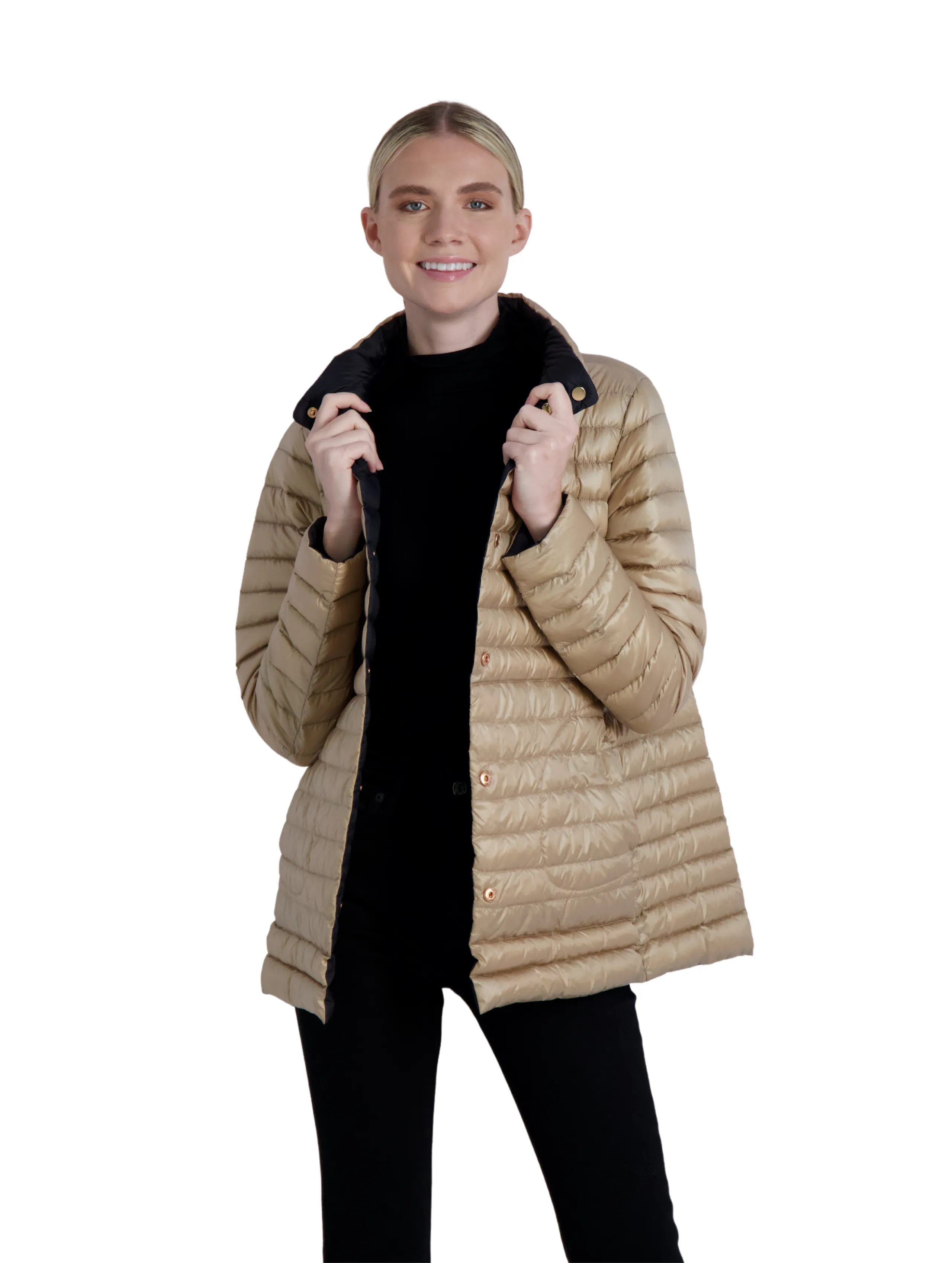 The Knightsbridge - Lightweight 2 in 1 Reversible Down Long Coat