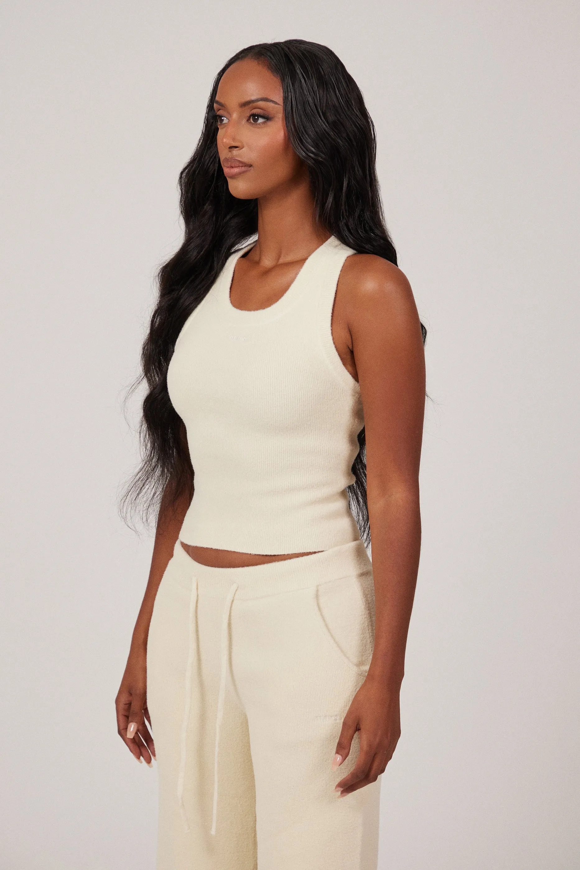 The Mars Soft Knit Vest - Cream