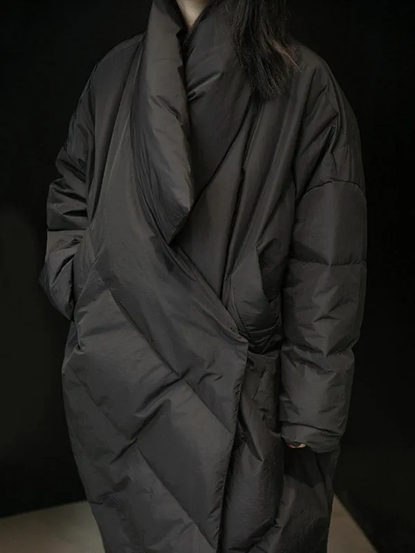 Thicken Solid Warm Irregularity Duck Down Coat