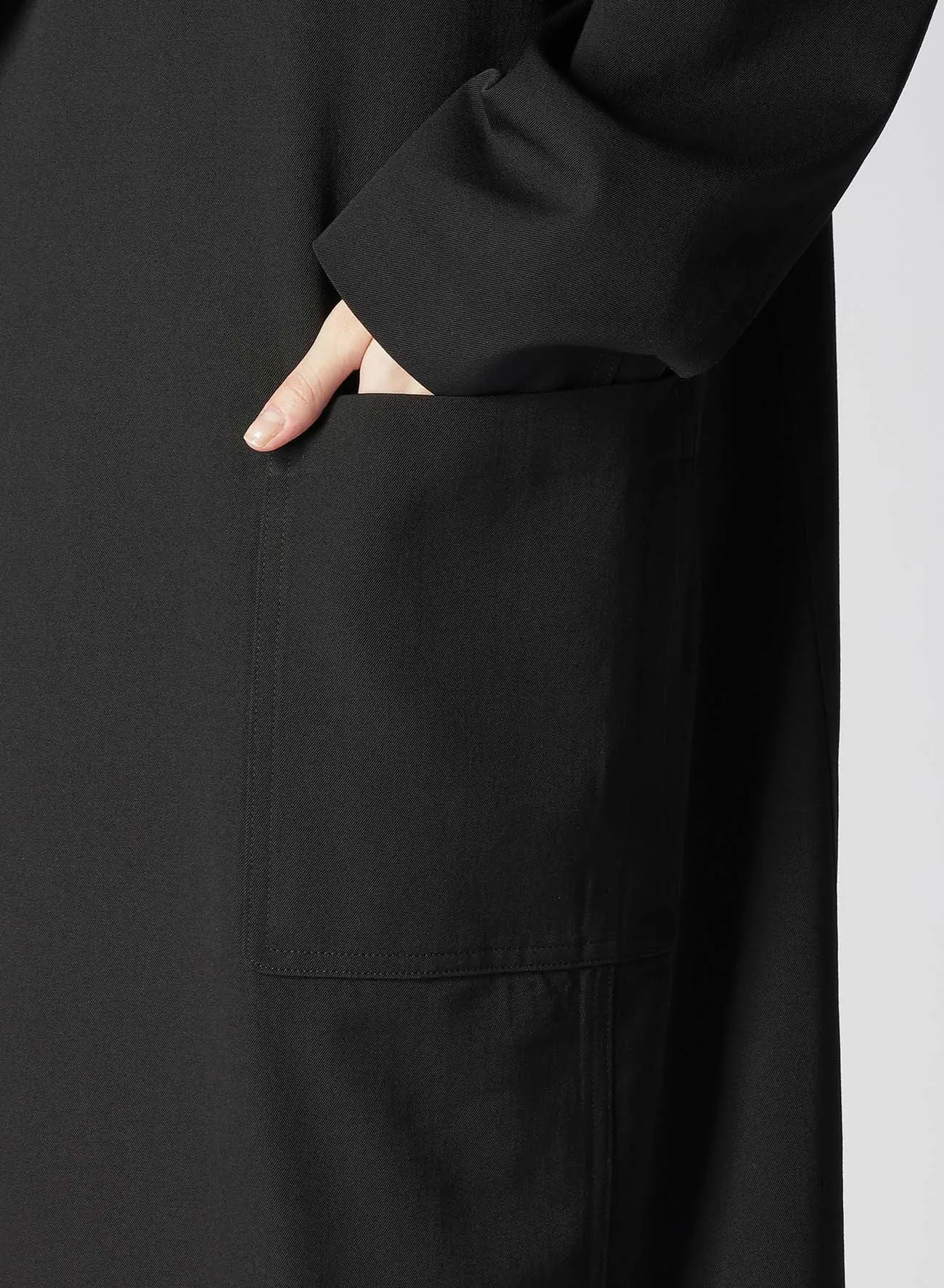 WASHER WOOL GABARDINE TAILORED COAT