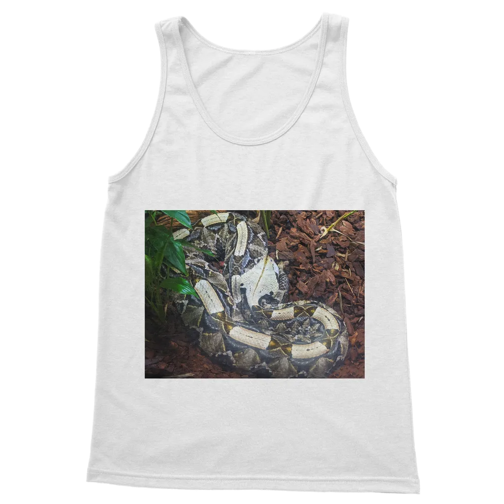 White Snake Classic Adult Vest Top