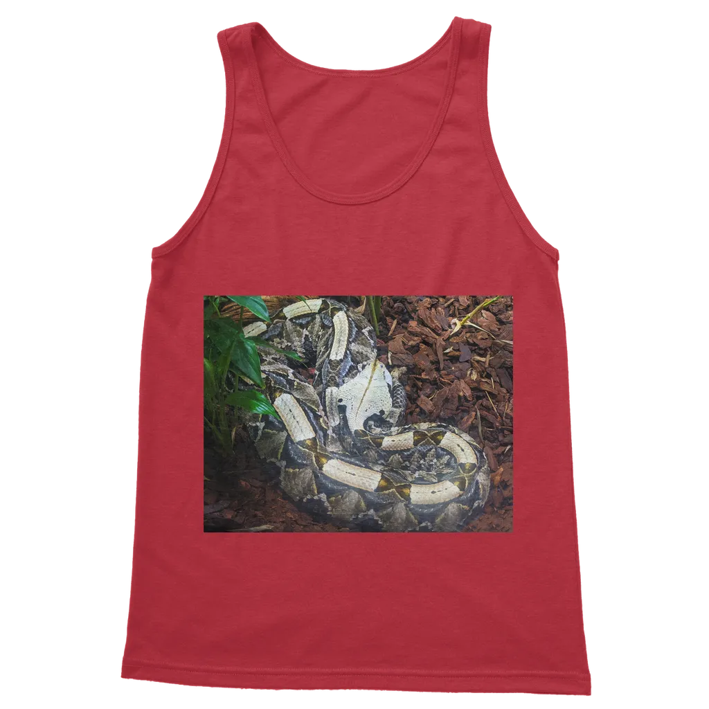 White Snake Classic Adult Vest Top