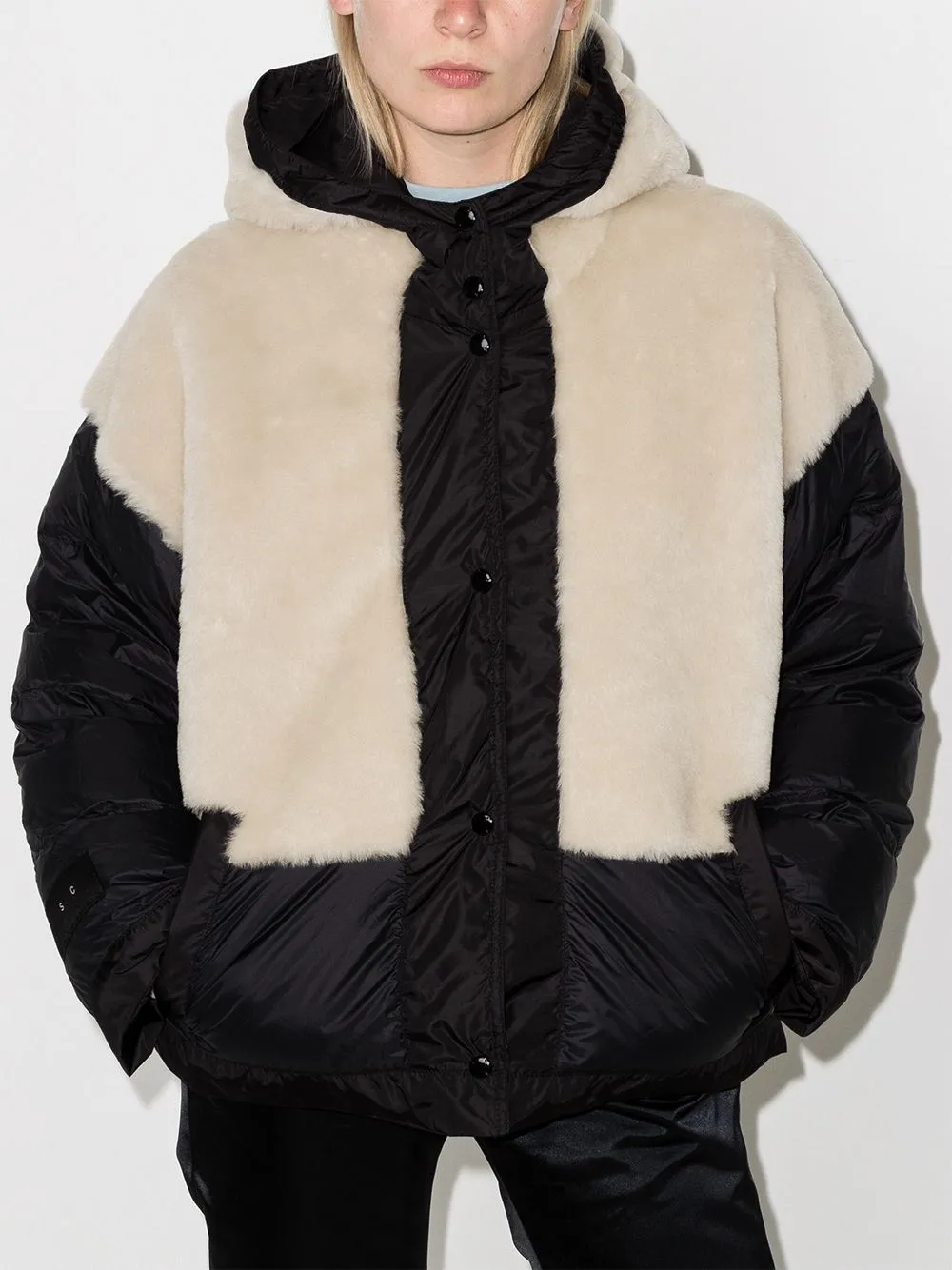 WL182V Ember shearling panelled jacket