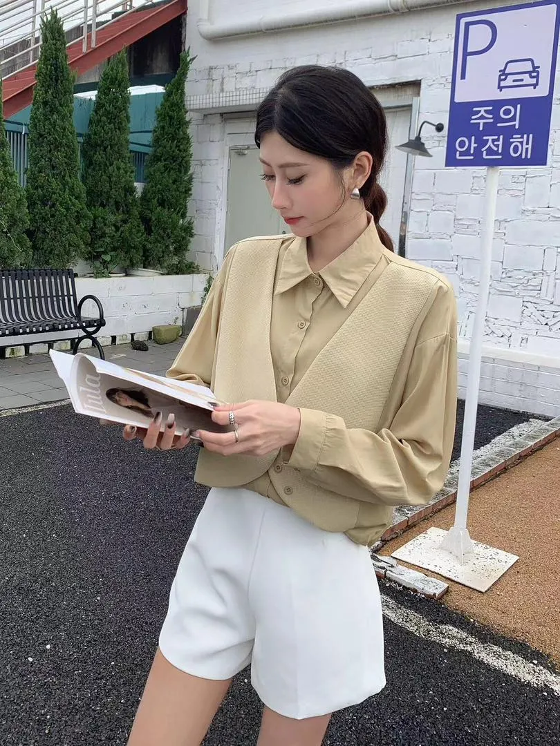 Women waist coat shirt